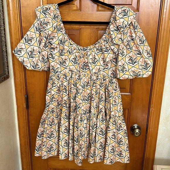 Agua by Agua Bendita Chan Chan Miel Flor Dress, size XS - Picture 2 of 5